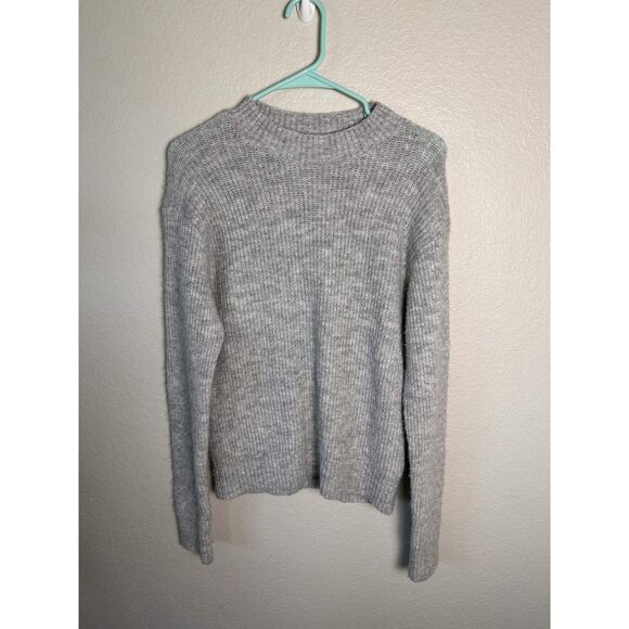 H&M Sweaters - H&M Gray Knit Sweater Womens Extra Small XS Crewneck Wool Blend Sweater Cozy